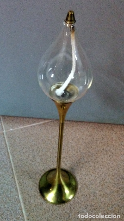 Antig&uuml;edades: L&Aacute;MPARA DE ACEITE ANTIGUA - Foto 1