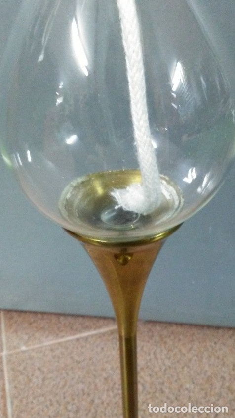 Antig&uuml;edades: L&Aacute;MPARA DE ACEITE ANTIGUA - Foto 3