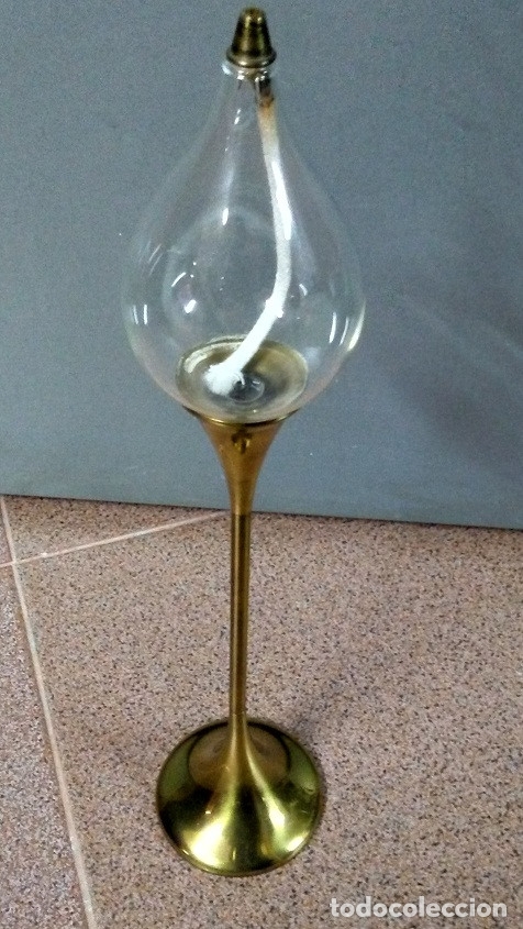 Antig&uuml;edades: L&Aacute;MPARA DE ACEITE ANTIGUA - Foto 6