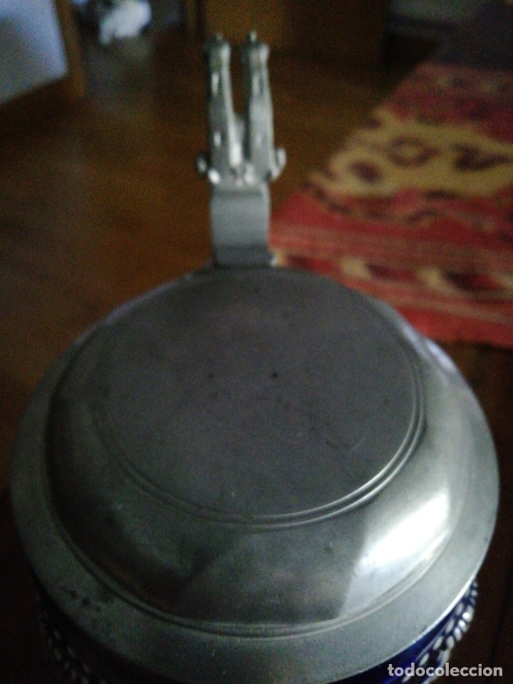 Antig&uuml;edades: Jarra de cerveza con tapadera 16 cm - Foto 4