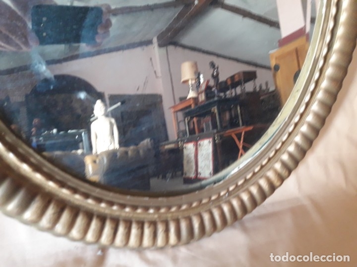 Antig&uuml;edades: Marco oval con espejo - Foto 3