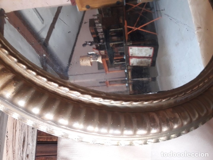 Antig&uuml;edades: Marco oval con espejo - Foto 4