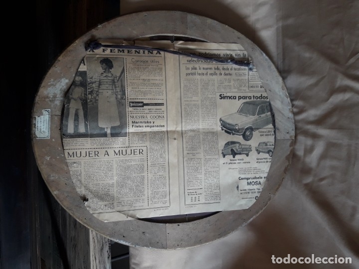 Antig&uuml;edades: Marco oval con espejo - Foto 5