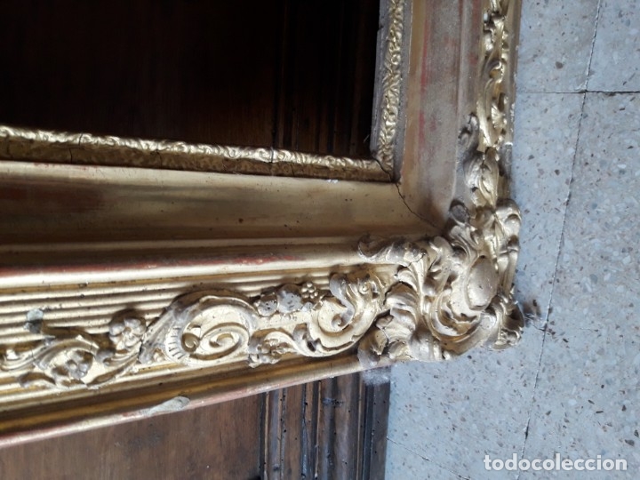 Antig&uuml;edades: Marco dorado siglo XIX - Foto 5
