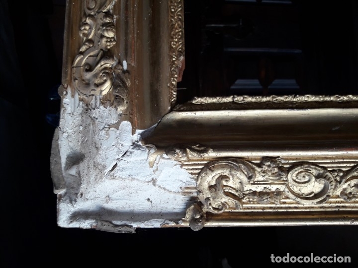 Antig&uuml;edades: Marco dorado siglo XIX - Foto 7