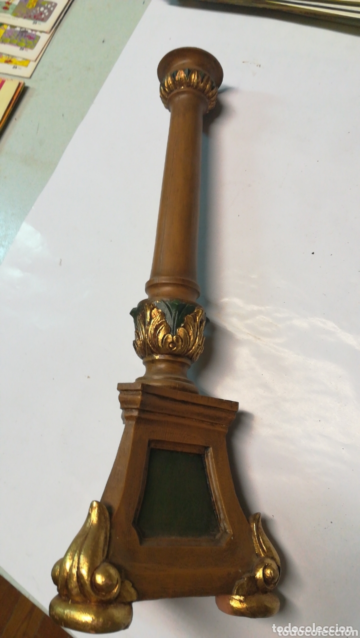 Antig&uuml;edades: Candelabro policromado - Foto 1