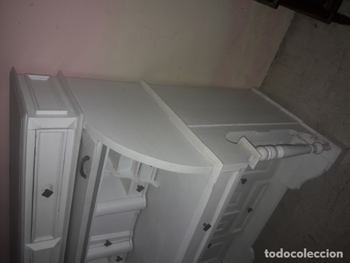 Antig&uuml;edades: Escritorio de tambor - Foto 3