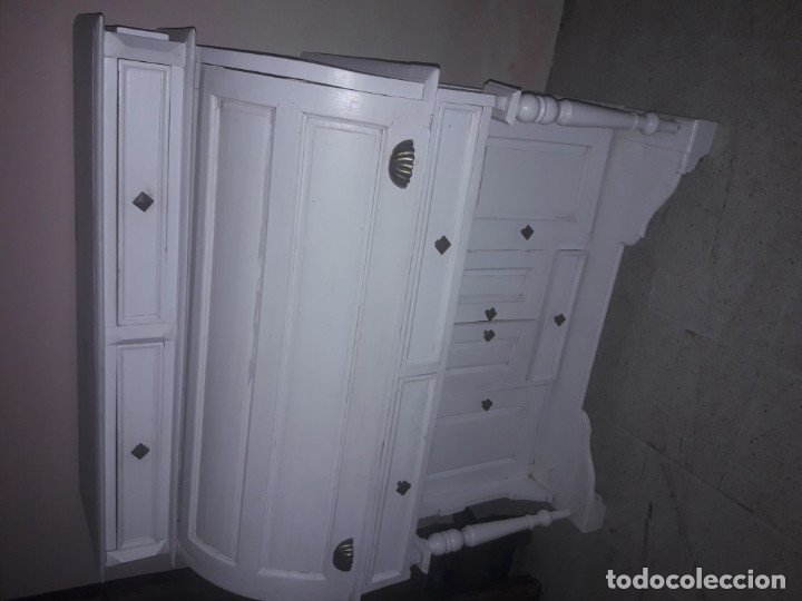 Antig&uuml;edades: Escritorio de tambor - Foto 4