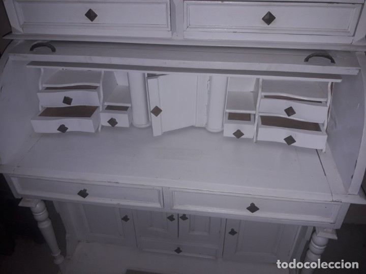 Antig&uuml;edades: Escritorio de tambor - Foto 6
