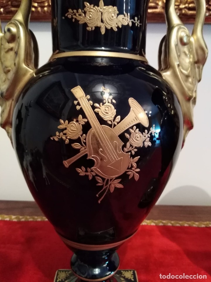 Antig&uuml;edades: Pareja de jarrones de porcelana - Foto 4