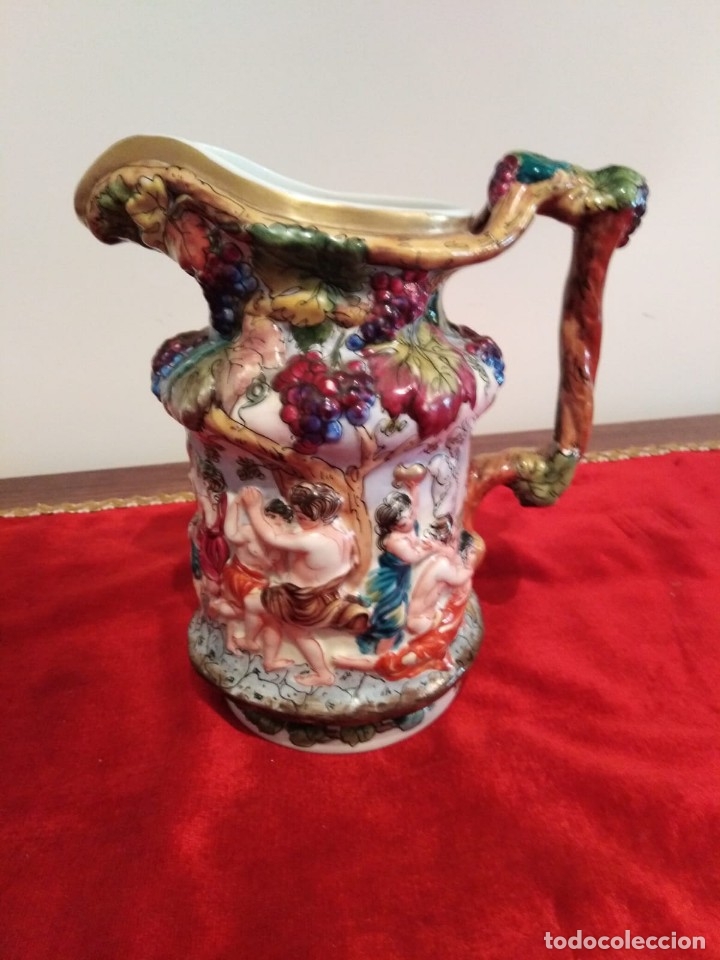 Antig&uuml;edades: Antig&uuml;a jarra Capodimonte - Foto 1