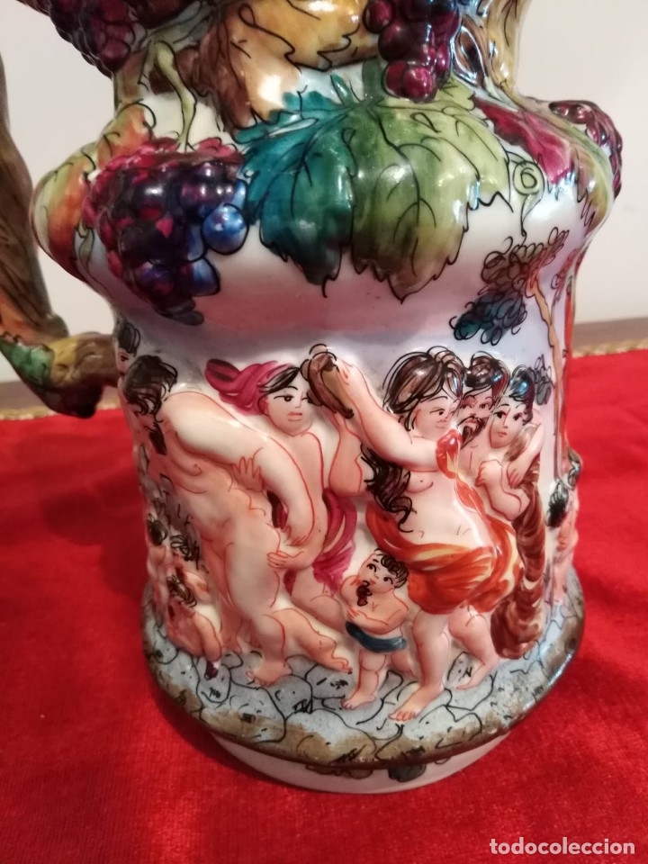 Antig&uuml;edades: Antig&uuml;a jarra Capodimonte - Foto 3