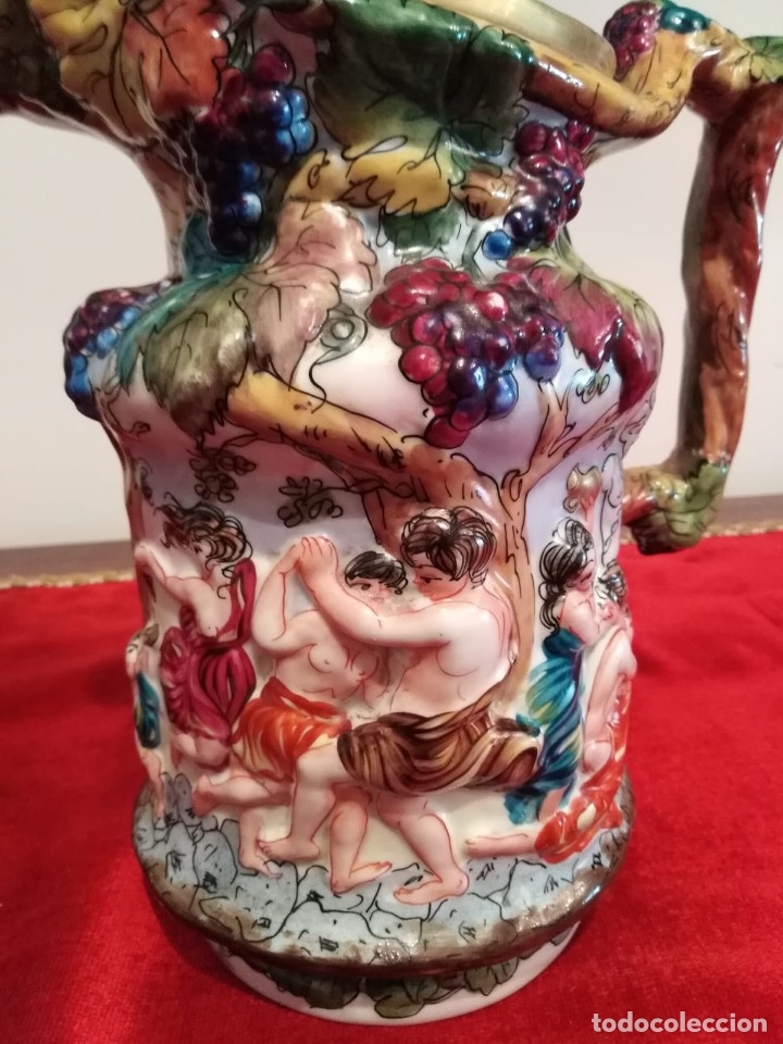 Antig&uuml;edades: Antig&uuml;a jarra Capodimonte - Foto 4