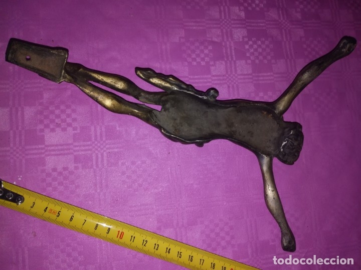 Antig&uuml;edades: Crucifijo en bronce - Foto 2