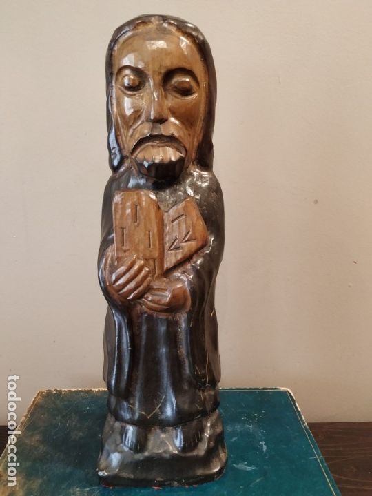 Antig&uuml;edades: TALLA MADERA MOISES - Foto 2