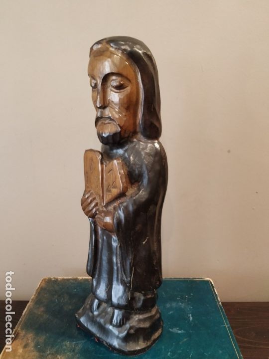 Antig&uuml;edades: TALLA MADERA MOISES - Foto 3