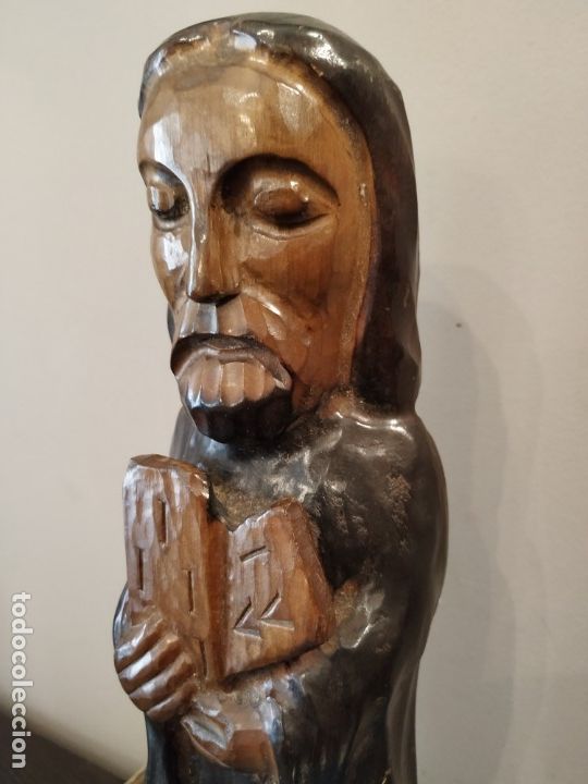 Antig&uuml;edades: TALLA MADERA MOISES - Foto 5