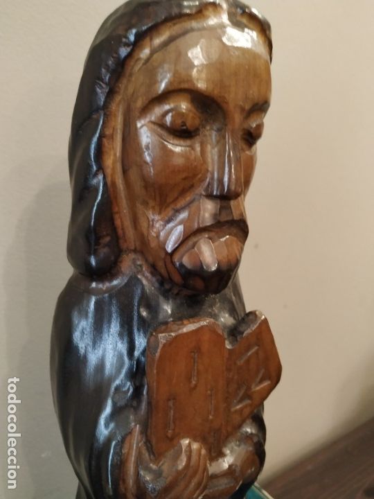 Antig&uuml;edades: TALLA MADERA MOISES - Foto 6
