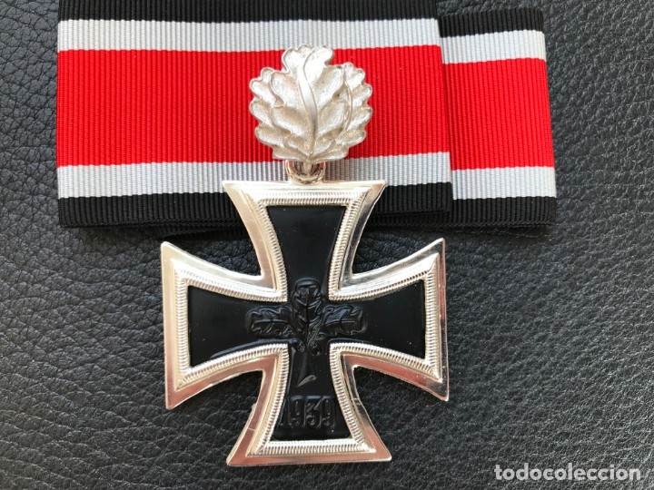 Antigüedades: Cruz de Caballero con hojas de roble 57 eichenlaub ritterkreuz Reich Hitler Fuhrer NSDAP nazi - Foto 1 - 172902799