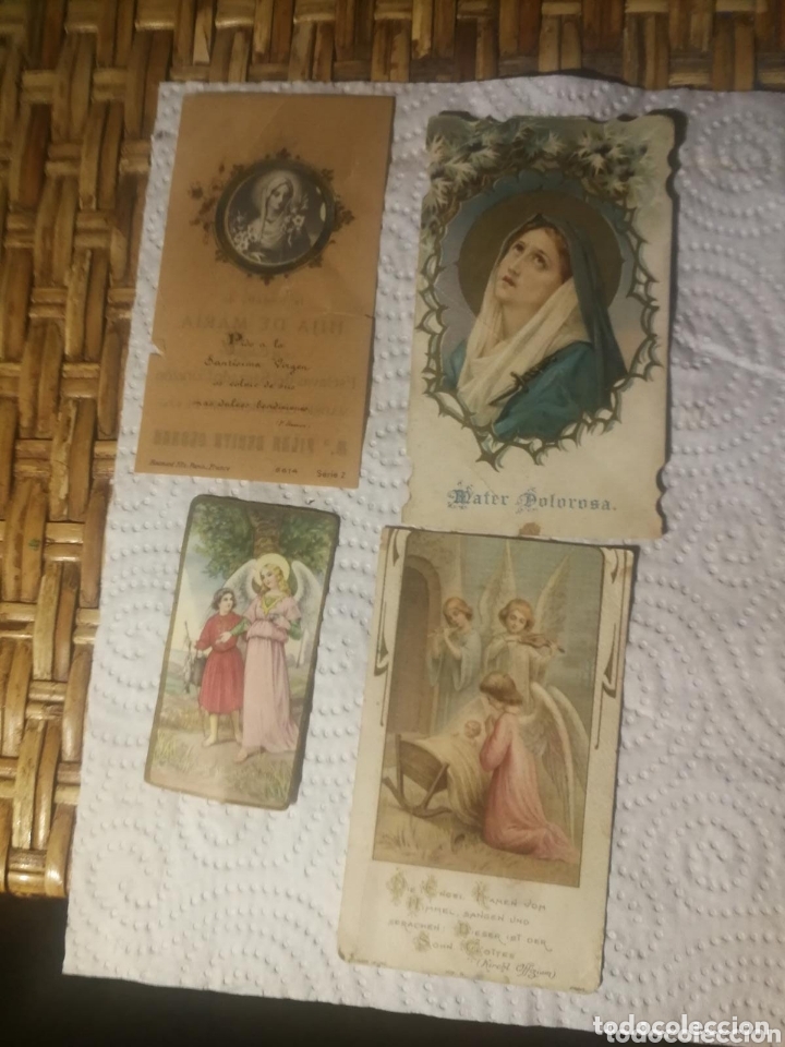 Antig&uuml;edades: Lote de estampas religiosas antiguas - Foto 1