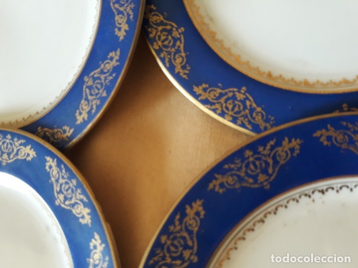 Antig&uuml;edades: 6 platos porcelana - Foto 5
