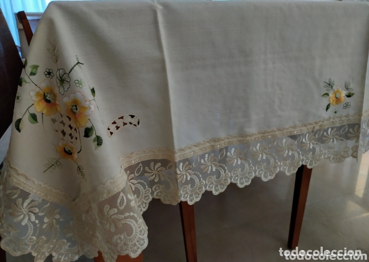 Antig&uuml;edades: Mantel de organza - Foto 4