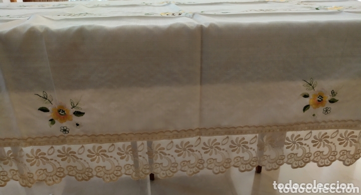 Antig&uuml;edades: Mantel de organza - Foto 7