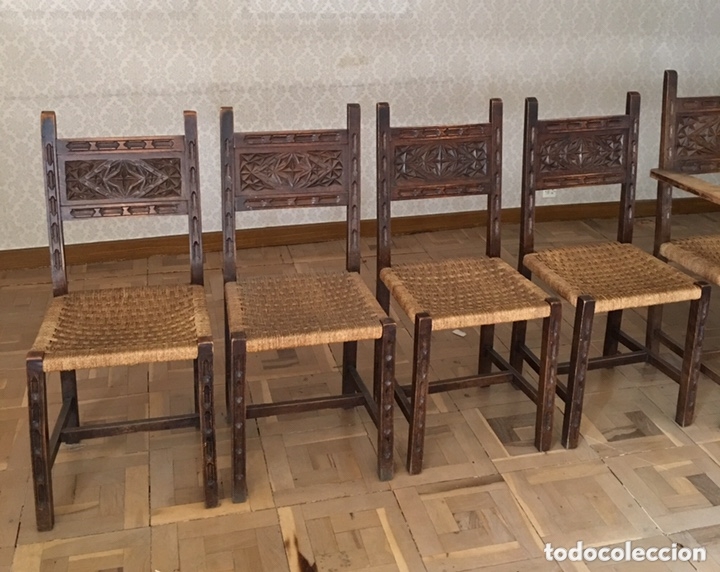 Antig&uuml;edades: Lote de sillas y sillones - Foto 2