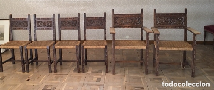 Antig&uuml;edades: Lote de sillas y sillones - Foto 5