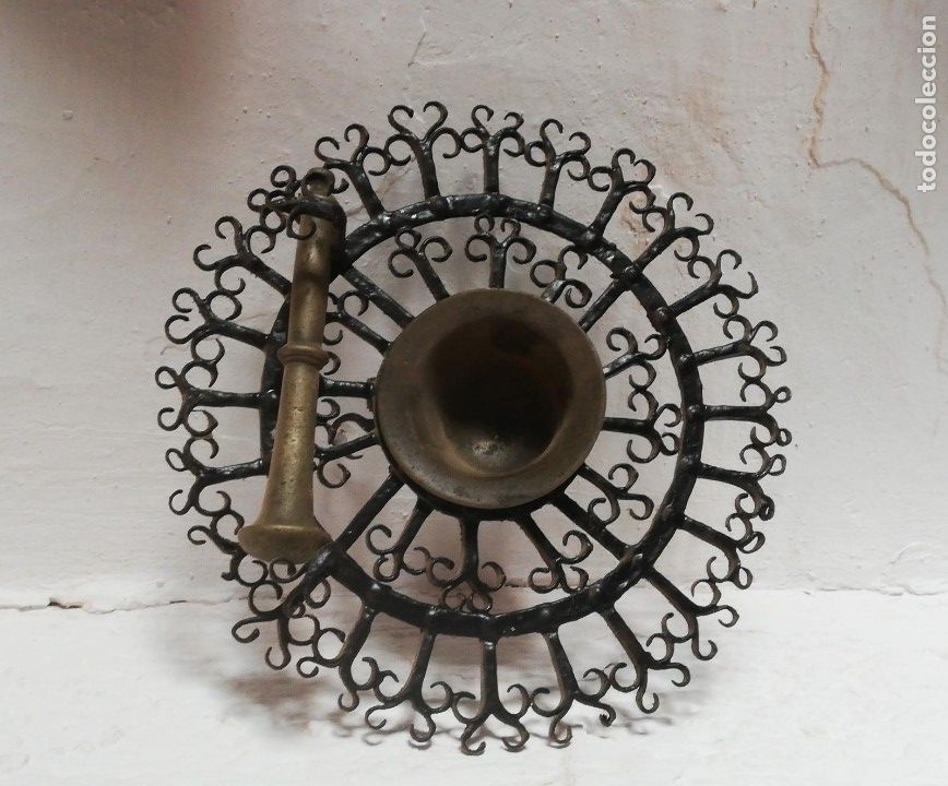 Antig&uuml;edades: ALMIREZ ANTIGUO 30 CMS DIAMETRO 12 CMS. EL ALMIREZ - Foto 2