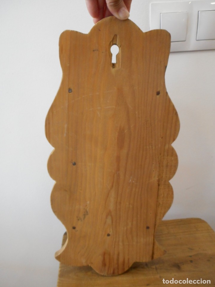 Antig&uuml;edades: Almirecero de madera con caj&oacute;n - soporte de almirez - Foto 7