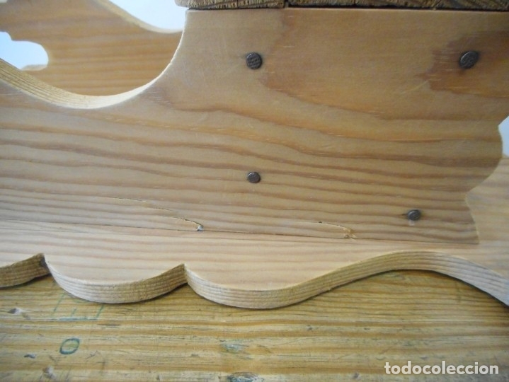 Antig&uuml;edades: Almirecero de madera con caj&oacute;n - soporte de almirez - Foto 10