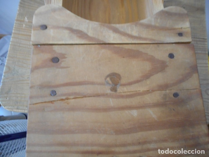 Antig&uuml;edades: Almirecero de madera con caj&oacute;n - soporte de almirez - Foto 11