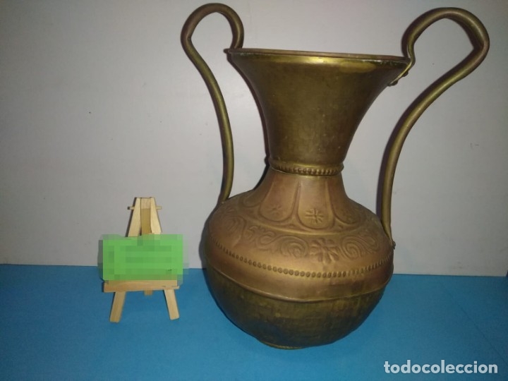 Antig&uuml;edades: Bonito jarr&oacute;n de cobre o laton - Foto 1