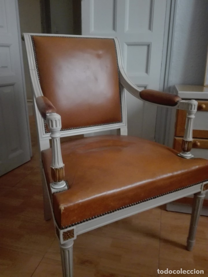 Antig&uuml;edades: Sill&oacute;n estilo directorio, Luis XVI - Foto 2