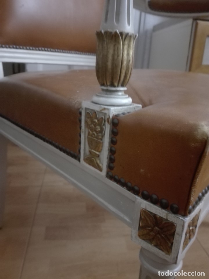 Antig&uuml;edades: Sill&oacute;n estilo directorio, Luis XVI - Foto 5