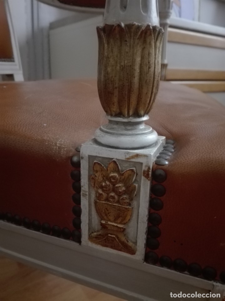 Antig&uuml;edades: Sill&oacute;n estilo directorio, Luis XVI - Foto 6
