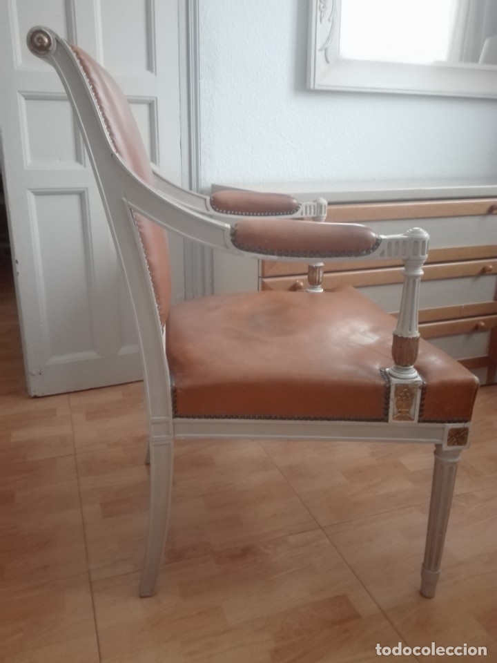 Antig&uuml;edades: Sill&oacute;n estilo directorio, Luis XVI - Foto 7