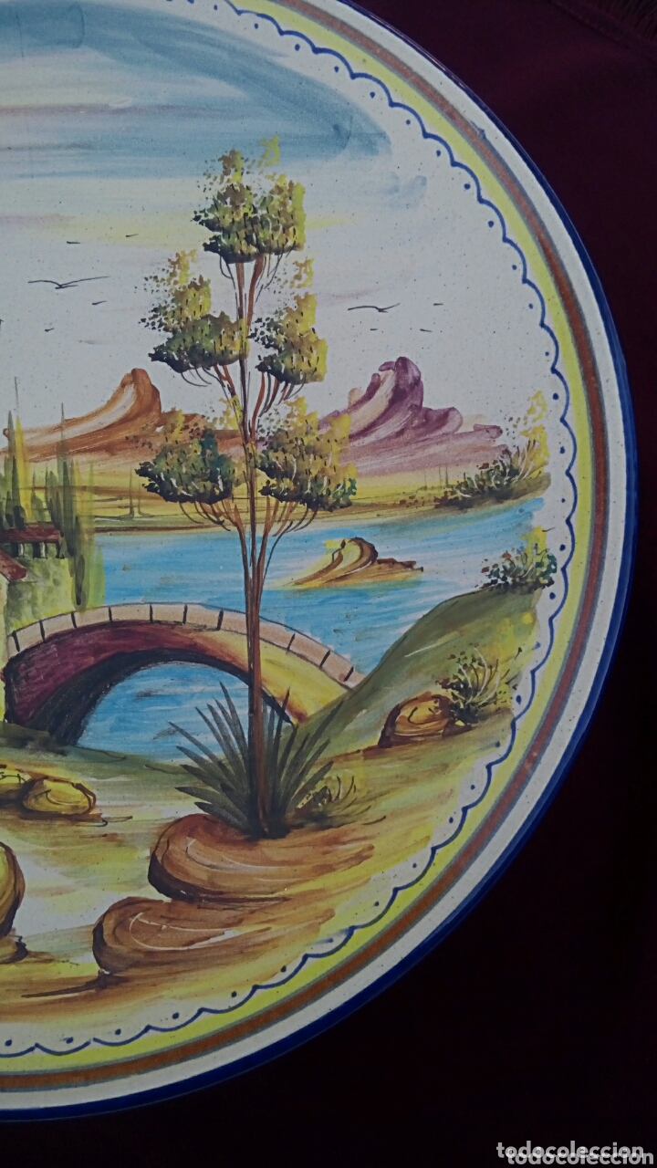 Antig&uuml;edades: PLATO DE CER&Aacute;MICA - PINTADO A MANO - Foto 4