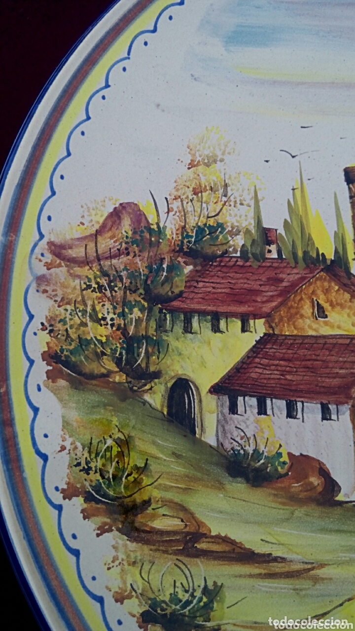 Antig&uuml;edades: PLATO DE CER&Aacute;MICA - PINTADO A MANO - Foto 7
