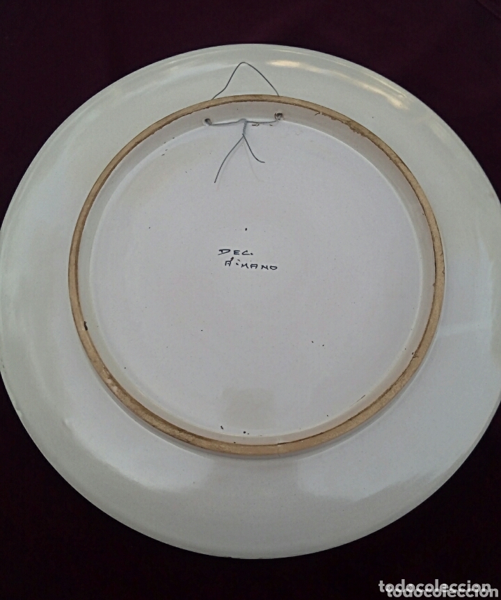 Antig&uuml;edades: PLATO DE CER&Aacute;MICA - PINTADO A MANO - Foto 8