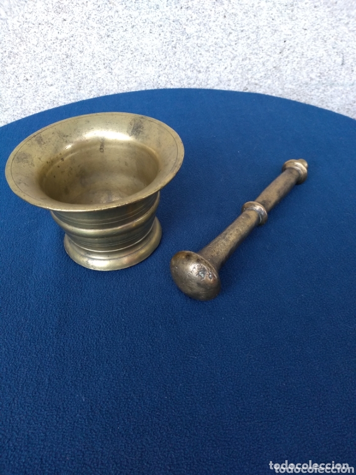 Antig&uuml;edades: Almirez, mortero de bronce. Siglo XIX - Foto 2