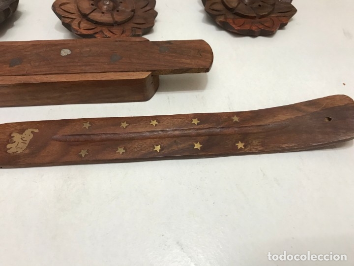 Antig&uuml;edades: LOTE 11 ARTICULOS DE MADERA - Foto 4