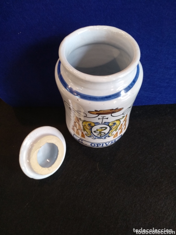 Antig&uuml;edades: Albarelo EBORA TALAVERA. 28cm de alto - Foto 2