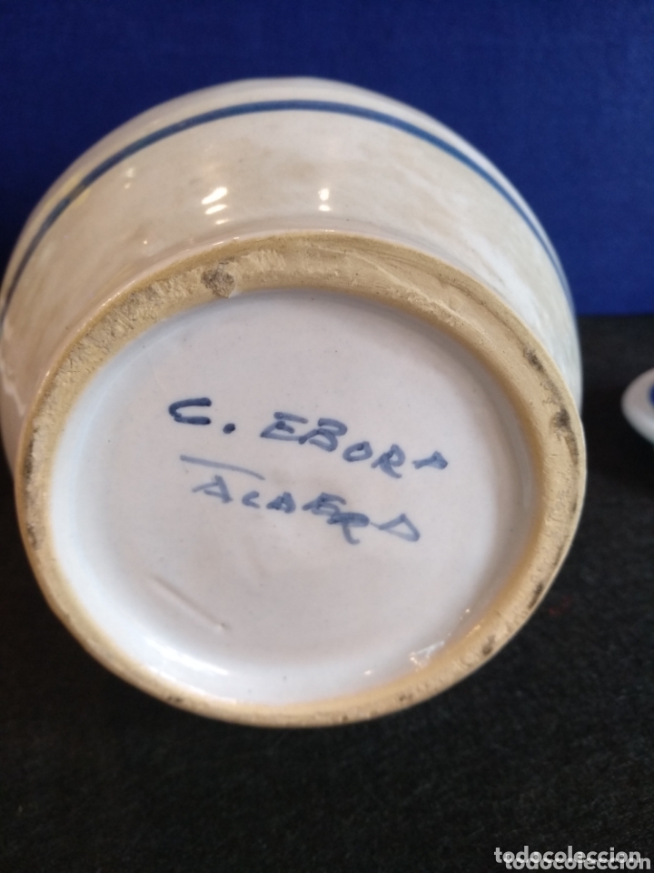 Antig&uuml;edades: Albarelo EBORA TALAVERA. 28cm de alto - Foto 4