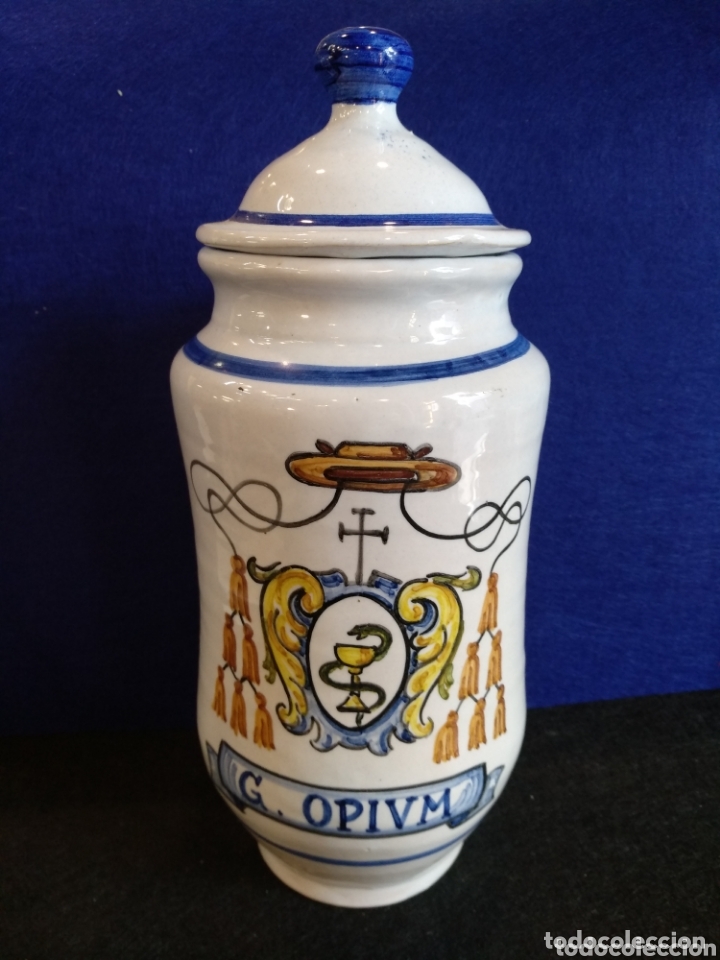 Antig&uuml;edades: Albarelo EBORA TALAVERA. 28cm de alto - Foto 5