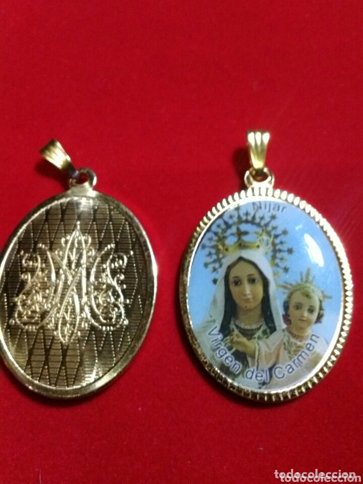 Antig&uuml;edades: Medalla VIRGEN DEL CARMEN. - Foto 3