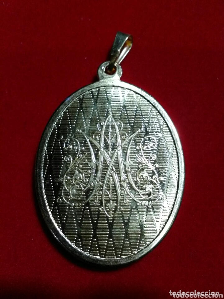 Antig&uuml;edades: VIRGEN DEL ROSARIO. MEDALLA. - Foto 2