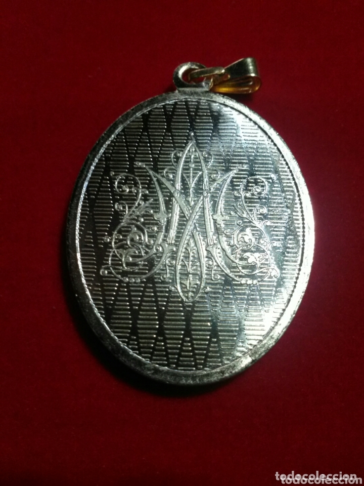 Antig&uuml;edades: Medalla de la Virgen del Rosario. - Foto 2