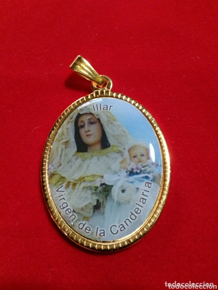 Antig&uuml;edades: Virgen de la Candelaria. Medalla. - Foto 1